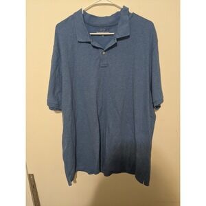 Vineyard Vines Shirt Men's 2XL Polo Blue Cotton Blend